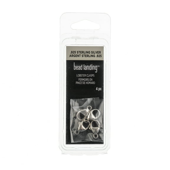 Sterling Silver Large Lobster Clasp - 4ct. by Bead Landing