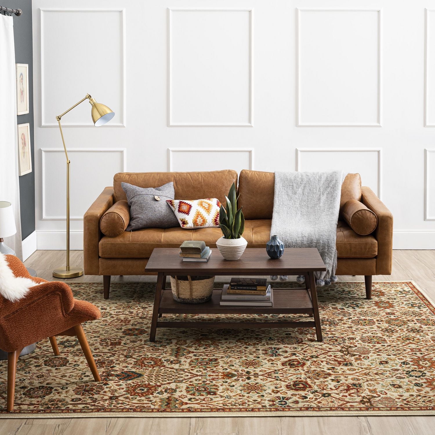 Mohawk Home Radnor Cream Woven Polyester Area Rug