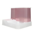 thumbnail image 4 of Dispensador automático de comedero para gatos con ventana de visualización transparente, comedero para perros de gran capacidad, dispensador de agua, color rosa, 4 of 15