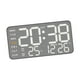 thumbnail image 5 of Reloj de pared digital Reloj despertador LED Moderno Versátil Práctico con visualización de la fecha de la semana, Reloj de escritorio para el Concha negra, 5 of 8