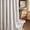 Cream-blcak Stripe, variant on Farmhouse Shower Curtain with Ruffle Hem Linen Shower Curtains for Bathroom Country Vintage Rustic Natural Fabric, Cream-Green Stripe 72" W x 72" L