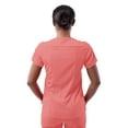 thumbnail image 2 of Adar Pro Scrubs For Women - Modern V-Neck Scrub Top - P7002 - Rapture Rose - S, 2 of 7