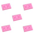 thumbnail image 1 of Vogacara DIY Silicone Molds Exquisite Cake Mold Convenient Bowknot Baking Pattern Make Accessory Pastry Accessories for Home Bakery Using Rosado 5piezas, 1 of 6