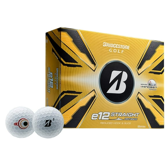 Pelotas de golf Bridgestone e12 Straight White Optimal Flight