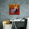 thumbnail image 4 of Epic Graffiti 'Cock-A-Doodle D' by St. Hilaire Elizabeth, Canvas Wall Art, 18"x18", 4 of 8