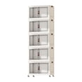 thumbnail image 4 of Abbracc Foldable Storage Cabinet Fashion Portable for Farmhouse Drawing Room Kitchen White 5 Layers 45 cm, 4 of 9