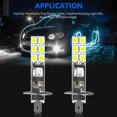 thumbnail image 3 of 4pcs LED H1 LED 12V 6000K White 55W LED Car Fog Lamp Driving Lights LED Headlight Bulb, 3 of 5