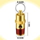 thumbnail image 2 of Juego de 4 VáLvulas de Seguridad de PresióN de Alivio de Compresor de Aire y ManóMetro de Aire, VáLvula de Tanque de Aire NPT de 1/4 Pulgadas, ManóMetro de Aire de 0-200 PSI, 2 of 5