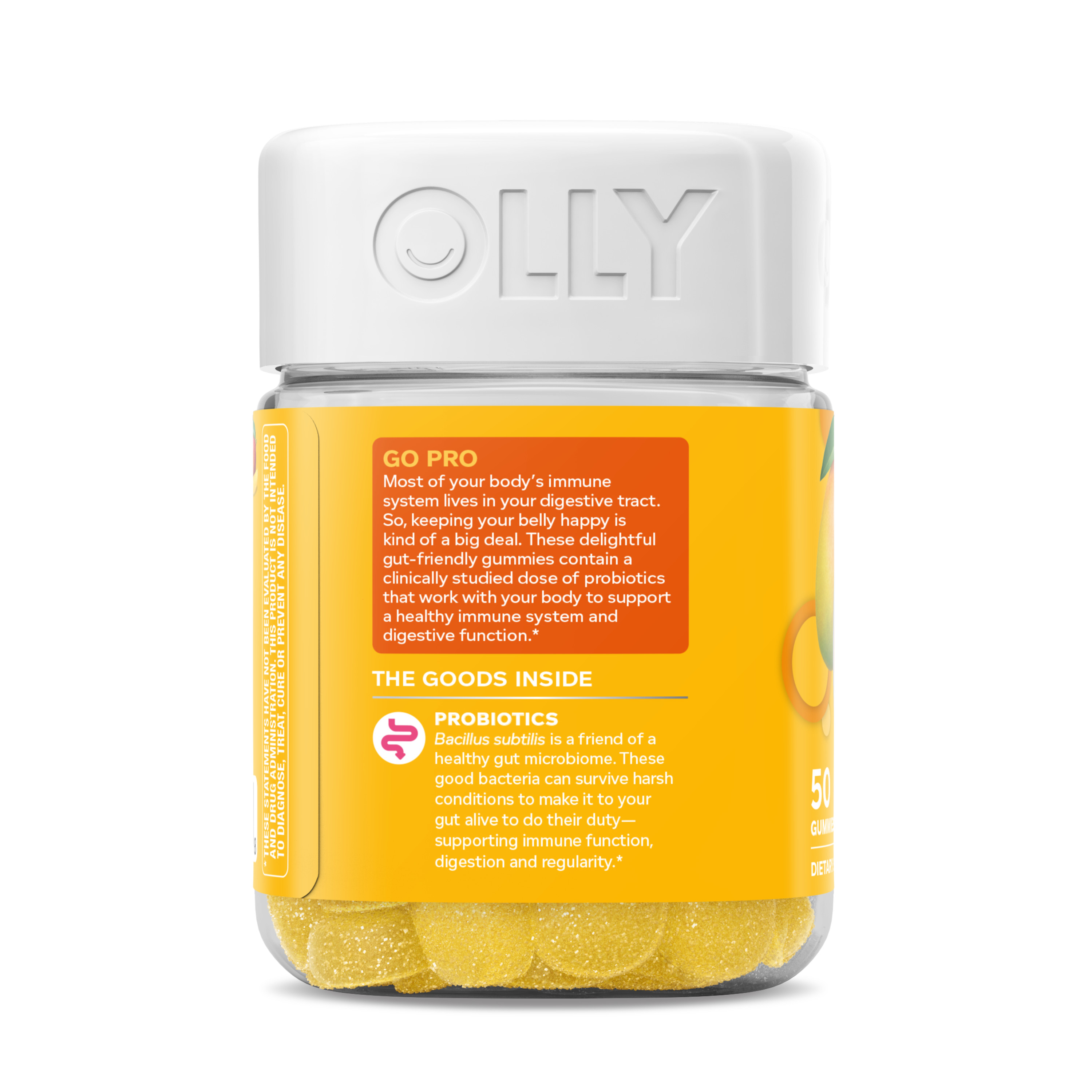 OLLY Probiotic Gummy, Immune & Digestive Health, Probiotic Supplement, Mango Flavor, 50 Ct - image 10 of 11