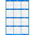 thumbnail image 3 of SwiftGlimpse 32" x 48" Yearly 2023 Wall Calendar, Erasable, Reversible, Horizontal-Vertical, Navy, 3 of 6