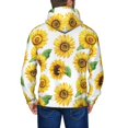 thumbnail image 5 of Zip Up Hoodies for Men - Sunflowers cute white Long Sleeve Comfrt Men'S Fashion Hoodies & Sweatshirts, Jackets for Men Hoodies Pullover Clothing Clothes with Pouch, 5 of 5