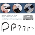 thumbnail image 3 of Riwesomey 200 piezas 200 piezas Clips P de plástico de nailon: para resistencia a los ácidos y a la corrosión, redondeados para proteger los Type3 NO3, 3 of 6