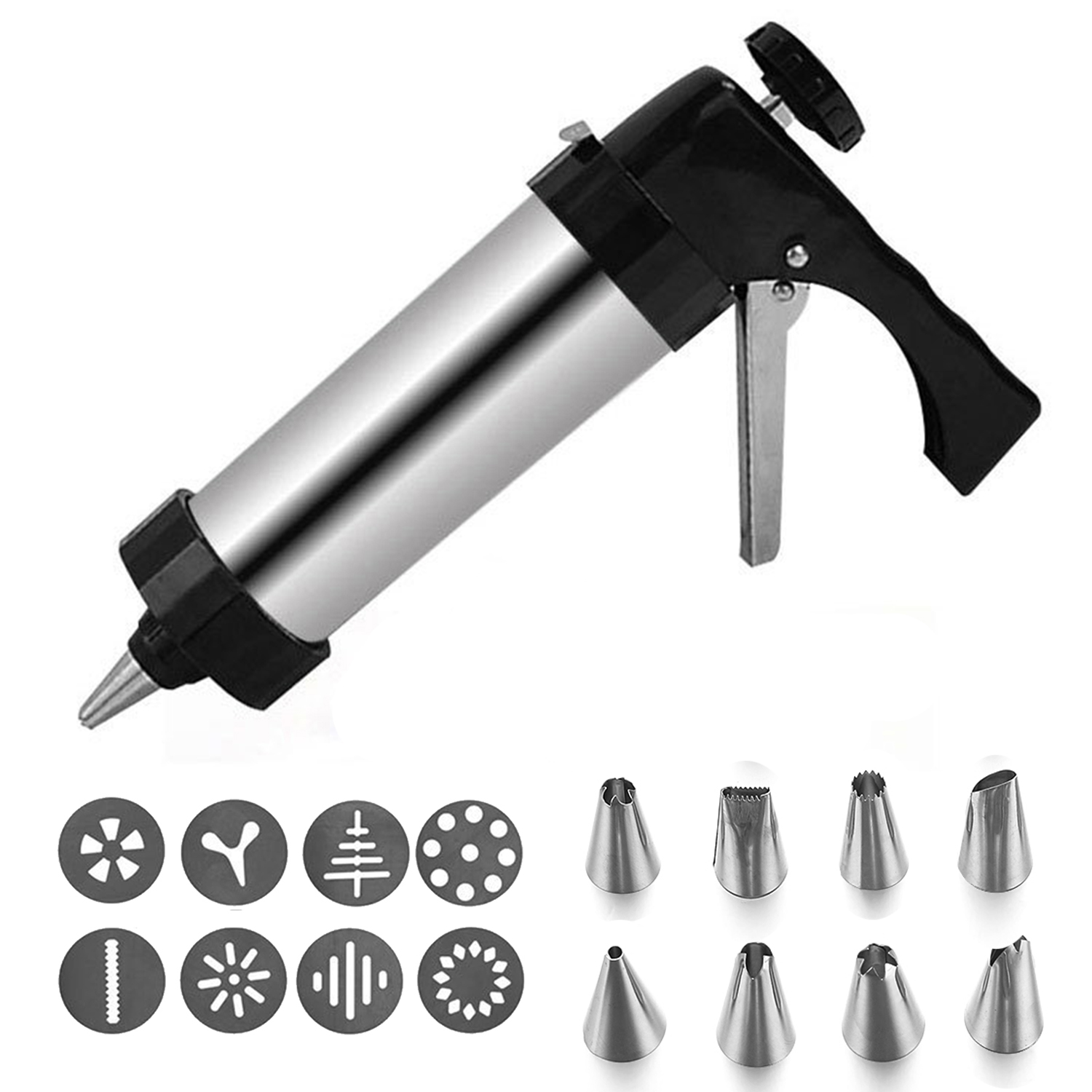 Kitchen Handmade Stainless Steel with 8 Nozzles 8 Discs Cake Mold