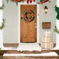 thumbnail image 5 of Upgraded 40cm Christmas Wreath Decorations And Festive Door And Window Wall Hangings And Gold And Red Color Scheme Decorative Wreaths M, 5 of 7
