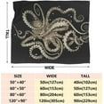 thumbnail image 3 of Octopus Blanket Throw Size Lightweight Super Soft Cozy Luxury Bed Microfiber Perfect for Layering Any Bed for All Season 80"x60" for Adults, 3 of 5