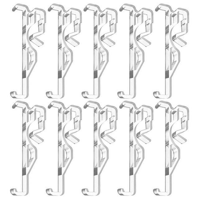 LEEYNEER 10 Pack Replaceable Valance Clips Plastic Blind Clips Home Blind Clips Venetian Blind Accessories