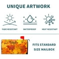 thumbnail image 5 of Fall Maple Leaves Mailbox Cover Magnetic Custom Autumn Decor Colorful Painting Wraps Post Letter Box Decorative for Outside Garden Yard Home Standard Mailbox 18x21 in, 5 of 6