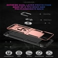 thumbnail image 5 of SaniMore Tri-layer Case for Samsung Galaxy Z Flip 4 6.7", 360° Rotating Holder/Kickstand Rugged PC Back + TPU Bumper Magnetic Car Mount Anti-fingerprint Anti-fall Heavy Duty Protective Case, Rosegold, 5 of 7