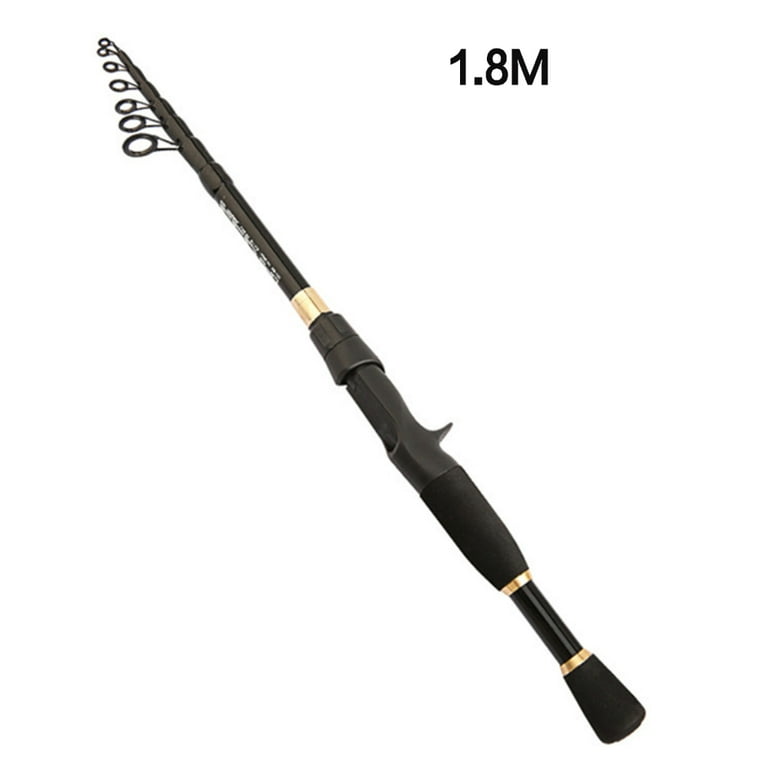 Short Fishing Rod for Carp Comfortable Hand Feeling for Underwater Fishing  Use Curved Handle 1.8 