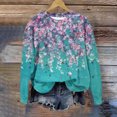 thumbnail image 1 of Qiopertar Mode Femmes Décontracté Manches Longues Col Rond Chandail en Molleton Blouse Offres de la Semaine Liquidation à Moins de 5$ jusqu'à 90 % de Réduction, 1 of 4