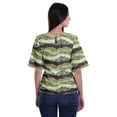 thumbnail image 4 of Moomaya Haut Col Rond Imprimé pour Femme Blouse à Manches Longues, 4 of 5