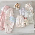 thumbnail image 3 of Pantalones tipo farol resistentes a mosquitos a la moda de verano para niños, pantalones informales cómodos y transpirables para niñas pequeñas y bebés, 3 of 5