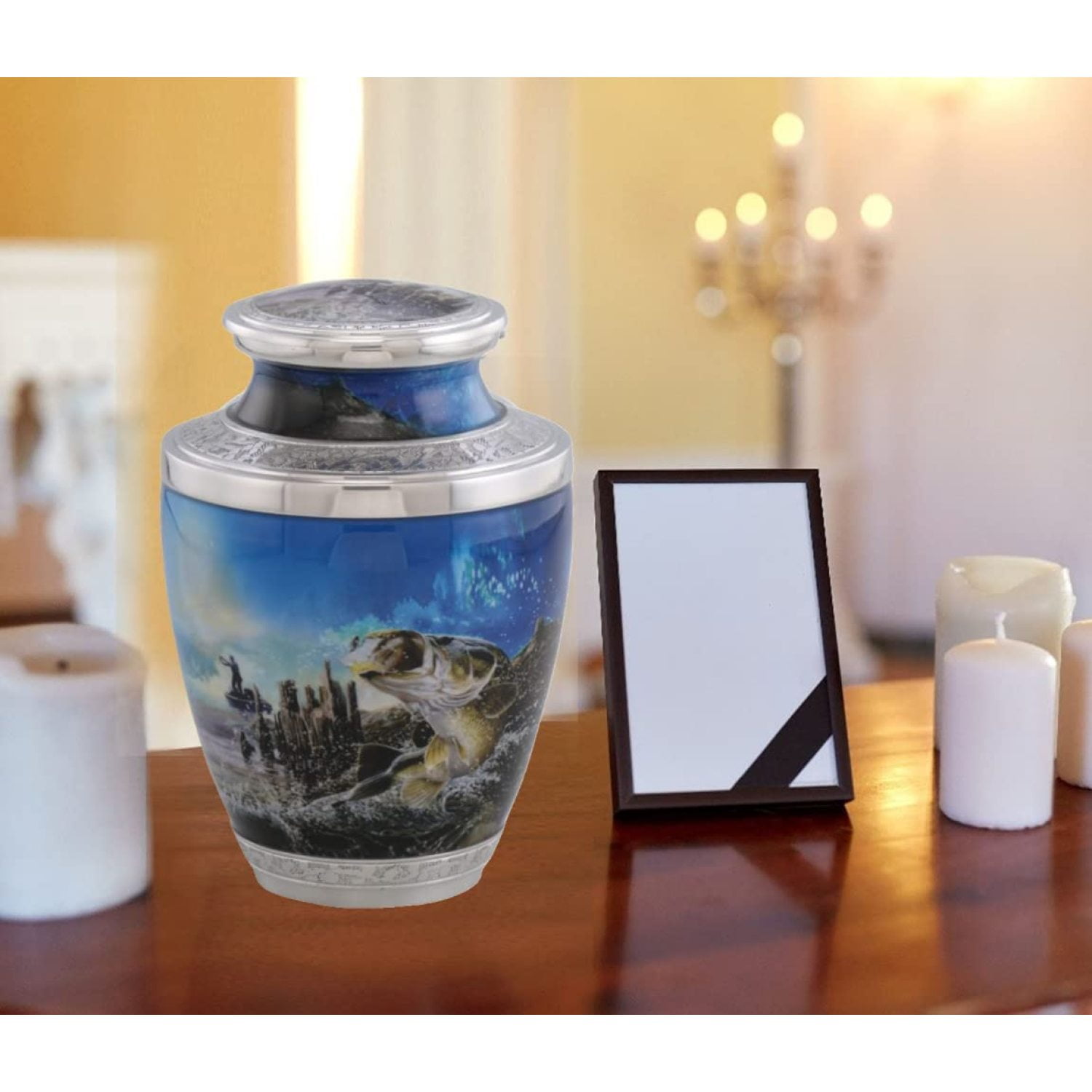 Urnsdirect2U Blue Butterfly Adult Cremation Urn, 220 Cu In - Walmart.com