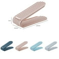 thumbnail image 2 of WHAMVOX 2 Pcs Double Layer Shoe Rack Space Saving Organizer for Closet Storage and Entryway, 2 of 8