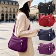 thumbnail image 7 of Women Nylon Shoulder Handbag - Large Capacity Multiple Pockets Bag - Ladies Crossbody Purse Fashion Tote Top Handle Satchel, 7 of 7