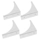 thumbnail image 5 of 4 protectores de esquinas de metal para muebles, protectores de seguridad para esquinas dañadas de mesas de centro, color plateado., 5 of 8