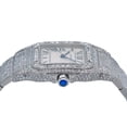 thumbnail image 5 of Pre-Owned Cartier Santos Galbée 29MM 1564 Silver Roman Dial Diamond Bezel Stainless Steel Full Diamond Bracelet, 5 of 7