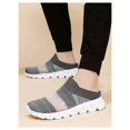 thumbnail image 3 of Men's Backless Slip‑on Mule Walking Shoes, Knit Mesh Casual Slide Footwear With Segmented Grooved Outsole for Daily Leisure, 3 of 5