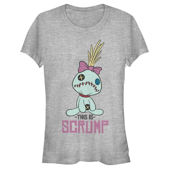 Junior's Lilo & Stitch This is Scrump Graphic Tee Athletic Heather X Large