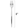 thumbnail image 5 of Smarty 7" Shiny Silver Moderno Disposable Plastic Dessert Forks 240ct, 5 of 5