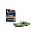 thumbnail image 3 of 1970 Chevrolet Monte Carlo Green Metallic with Green Interior "California Lowriders" Series 1/64 Diecast Model Car by Greenlight, 3 of 4