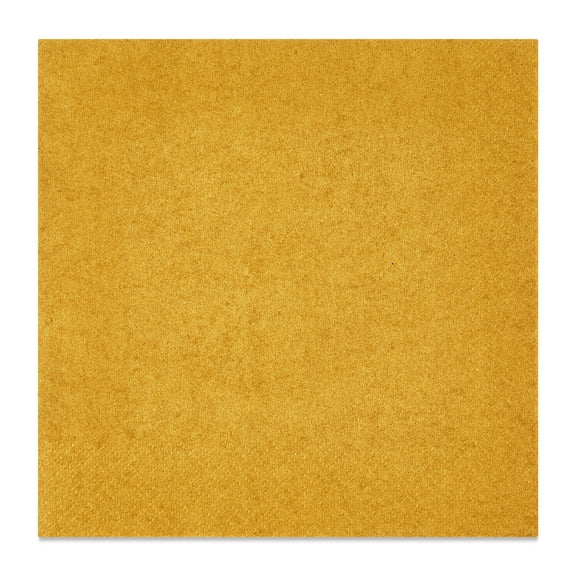 6.5" x 6.5" Disposable Gold Paper Napkins, 75 Pieces, by Way To Celebrate