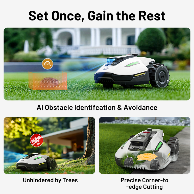 MAMMOTION, Robot Lawn Mower, YUKA Mini 600H, 0.2 acre coverage