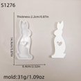 thumbnail image 1 of Easter Rabbits Heart Candle Silicone Molds DIY Rabbits Love Aromatherapy Plaster Cement Resin Soap Making Mold Crafts Home Decor, 1 of 4