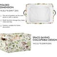 thumbnail image 3 of FREEAMG Wild Mushrooms Large Square Storage Basket Bin with Handles 1PCS, Foldable Multi Functional Closet Storage Box Shelf Basket for Storing Toys, Books and Clothes, 3 of 7