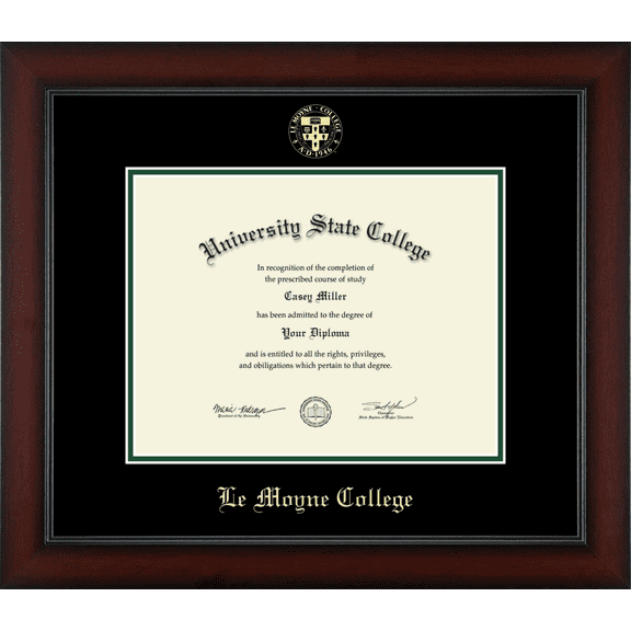 Le Moyne College Diploma Frame, Document Size 11" x 8.5"