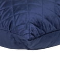 thumbnail image 6 of Tufted Diamond Navy Transitional Square Pillow, 6 of 9