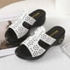 thumbnail image 4 of Amzcrzy Zapatos de mujer,Zapatos de mujer,Zapatillas de mujer, Pantuflas informales cómodas de verano para mujer, con plataforma de color liso y agujeros Sandalias Mujer Zapatillas De Casa, 4 of 5