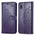 thumbnail image 2 of Dteck Magnetic Shock-Proof Premium PU leather wallet Case with Kickstand and Flip Cover For Samsung Galaxy A10 / M10 SM-M105, Purple, 2 of 3