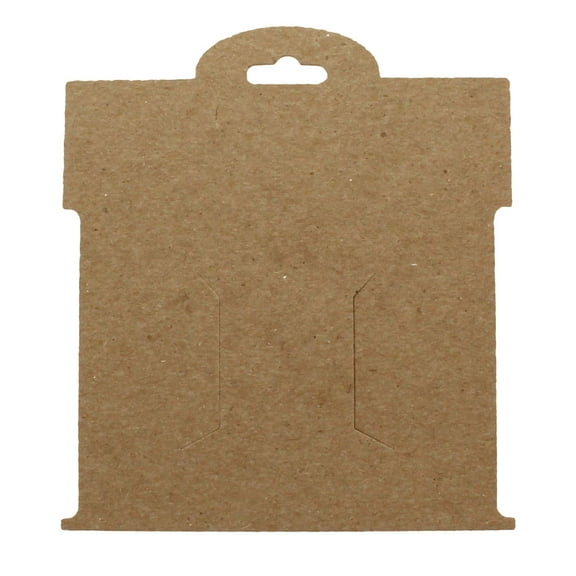 Kraft Brown Paper Hair-Bow Display Cards Large