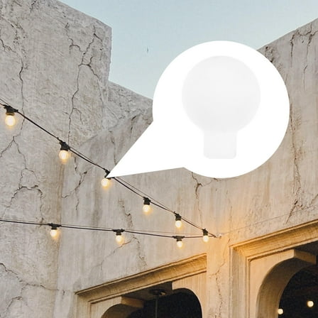 MEIBUTYUP 100Pcs White ABS Globe Light Bulbs Empty for Festive Decor, Party, Home, Wedding, and Holiday Lighting