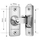 thumbnail image 4 of 2X Adornos de Acero Inoxidable para Baño Suministros para Puertas Cerraduras Puerta Corredera Cerradura de ángulo, 4 of 5