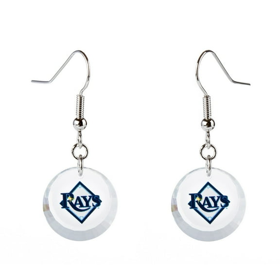 Tampa Bay Rays Swarovski Pick Off Earrings