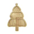 thumbnail image 2 of Christmas Wooden Snack Tray, Tiered Christmas Tree Shaped Charcuterie Board, Natural Wood Serving Platter, Festive Multi Compartment Tray For Cookies, Candy, Tabletop Decor For Christmas Party, 2 of 6