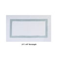 thumbnail image 4 of Better Trends 3 Piece Bath Rug Set 100% Cotton Tufted Bathroom Rug Water Absorbent, Reversible Machine Washable Runner Mat for Bathroom Floor Decor, Bathtub,Laundry Room Hotel Collection - White/Blue, 4 of 7