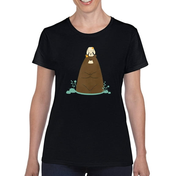 Image Conscious Bear And Penguin In Zen T-Shirt Womens -Jay Fleck Designs, Female Regular Fit